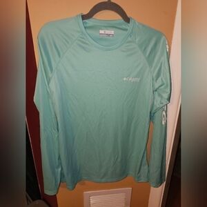 Columbia Women Shirt Long Sleeve Lightweight Omni-Shade Fishing sz M